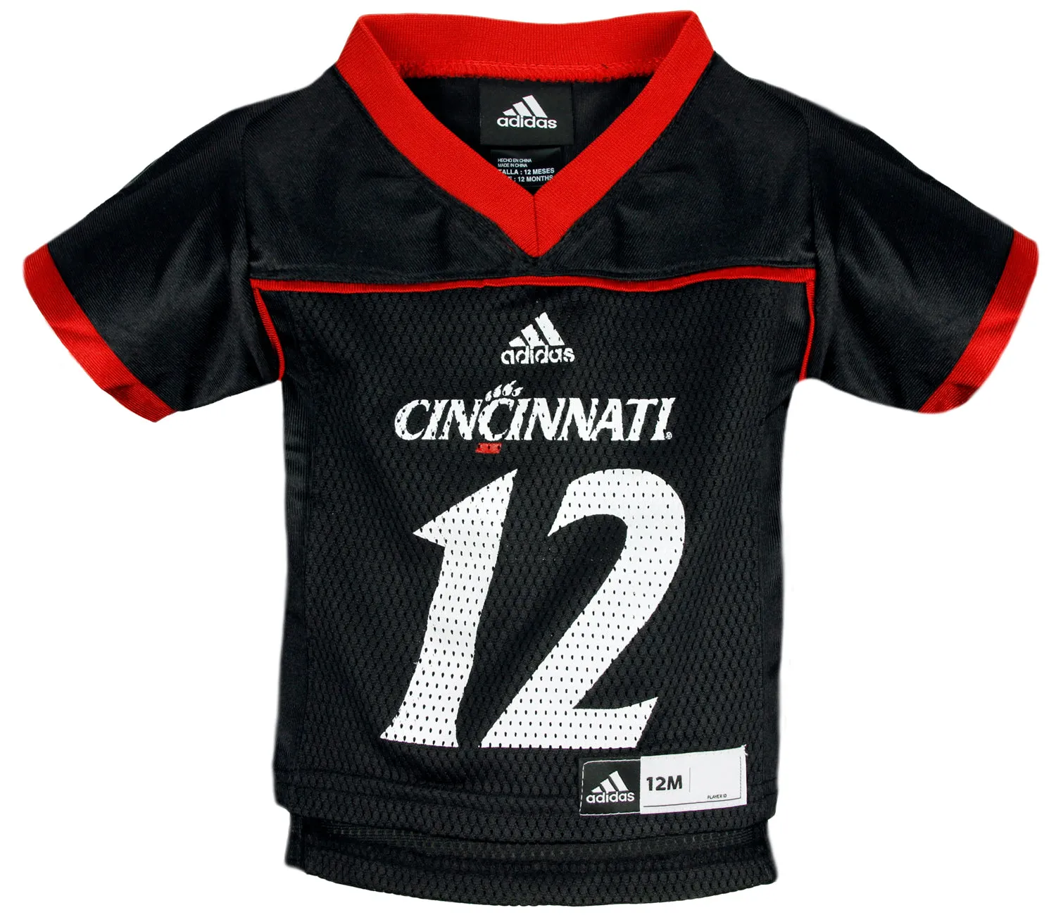 Adidas NCAA Infants Cincinnati Bearcats Replica Jersey, Black