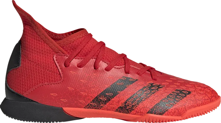 Adidas Predator Freak.3 IN J 'Demonscale - Solar Red' Sneakers, Red