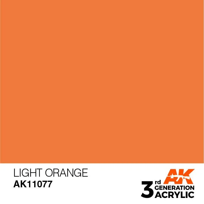 AK Interactive AK11077 3G Light Orange Acrylic Paint 17ml