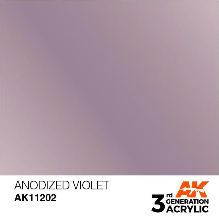 AK Interactive AK11202 3G Anodized Violet Acrylic Paint 17ml