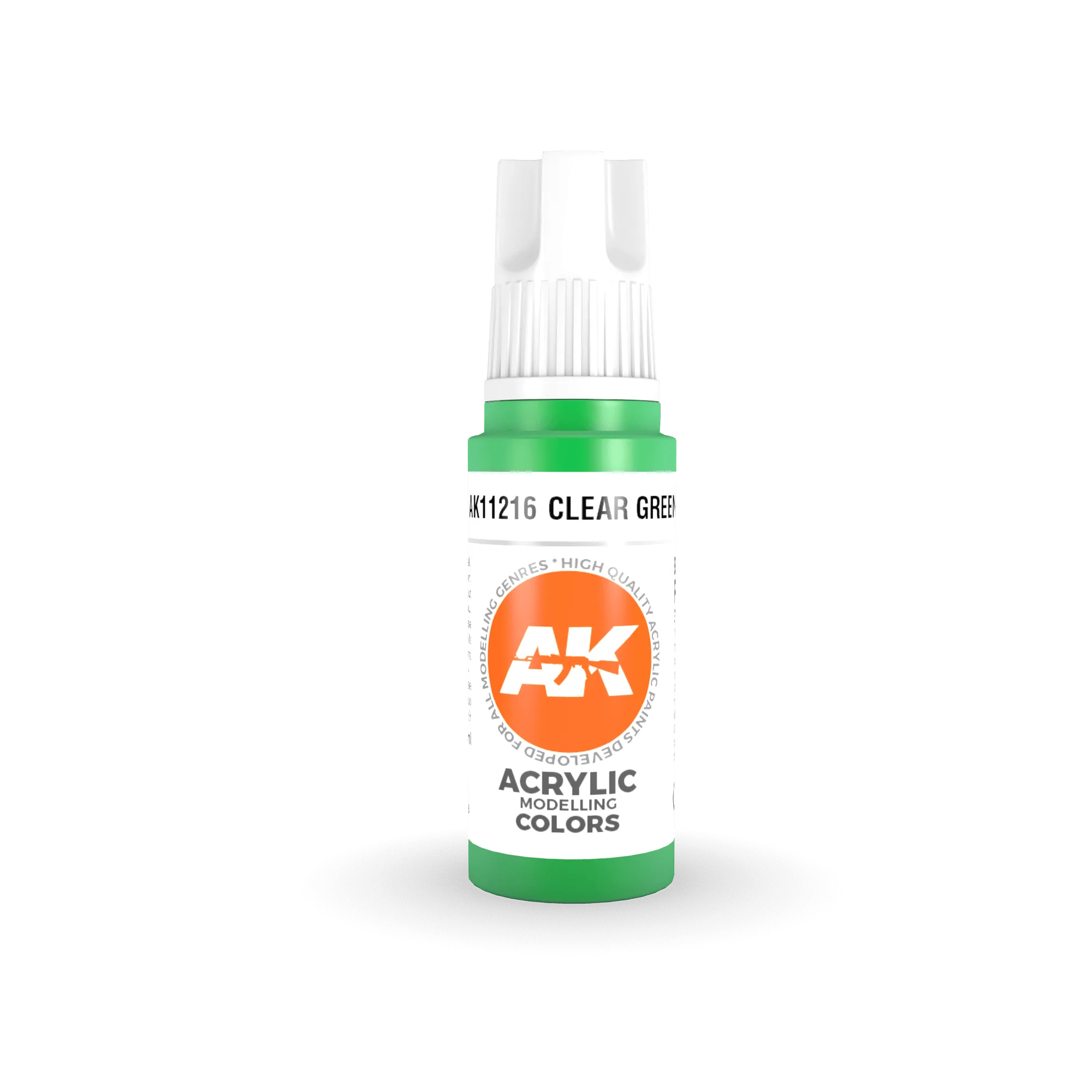 AK Interactive AK11216 3G Clear Green Acrylic Paint 17ml