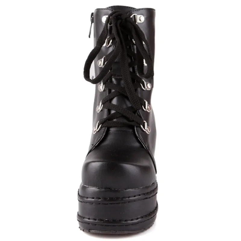 Ankle Boots High Heel Wedges
