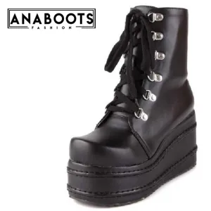 Ankle Boots High Heel Wedges
