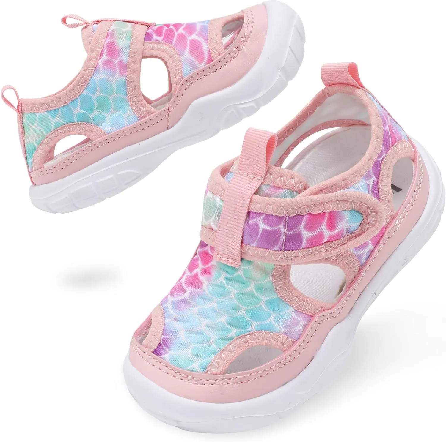 BARERUN Kids Water Shoes Boys Girls Barefoot Aqua Socks for Swim Surf Pool Beach Sport Lightweight Breathable Sandal Athletic Slip-On Sneaker for Toddler Outdoor Indoor
