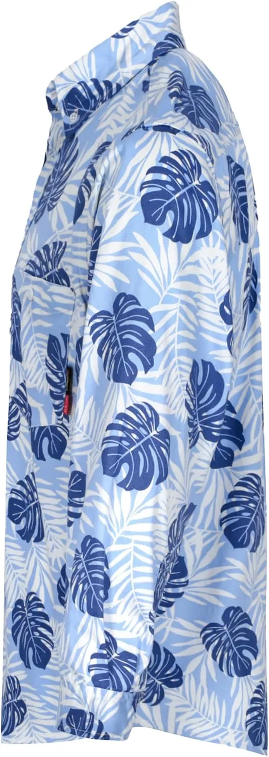 BOCOMAL FR Shirts Printed Paisley/Hawaii Lightweight Pearl Snaps Button Down Flame Resistant NFPA2112 CAT2 Work Shirt