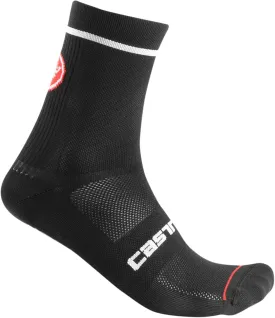 CASTELLI Men??s Entrata 13 Sock, Performance Cycling Apparel, Moisture Wicking with Midfoot Support Band, Road & Gravel Biking