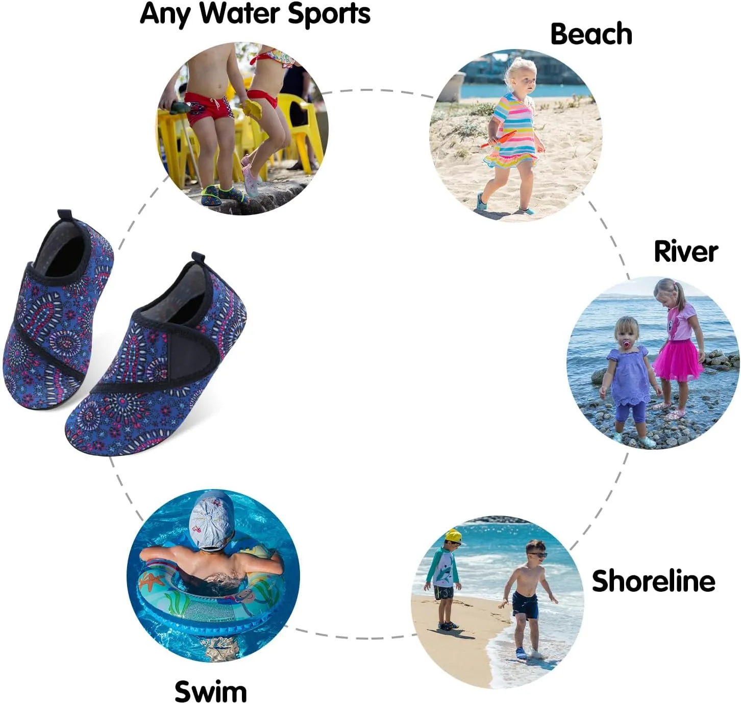 Centipede Demon Kids Water Shoes Girls Boys Outdoor Quick Dry Barefoot Aqua Socks for Sport Beach Swim Pool Surf
