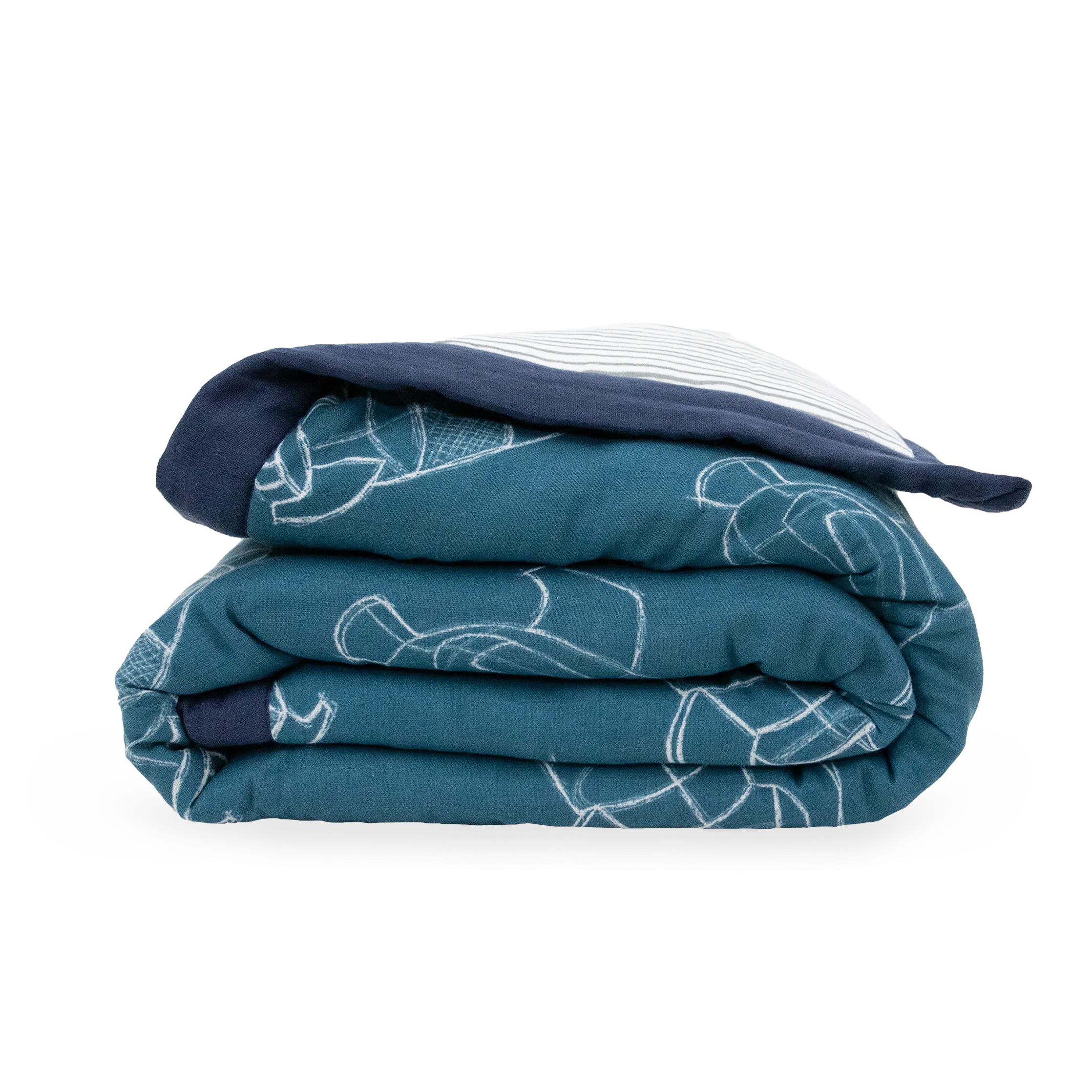 Cotton Muslin Toddler Comforter - Blast Off