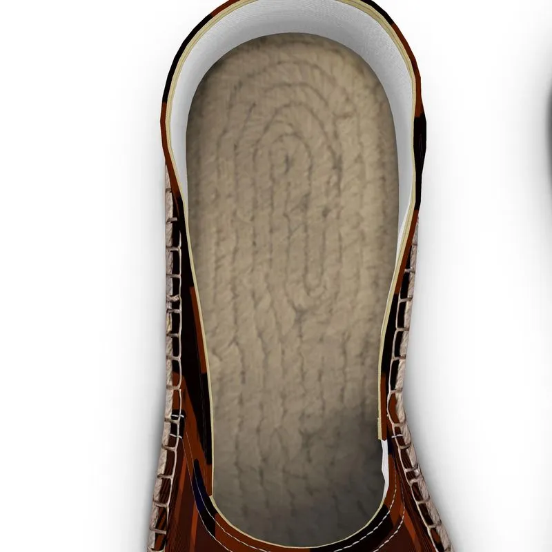 Espadrilles black/rust swole print
