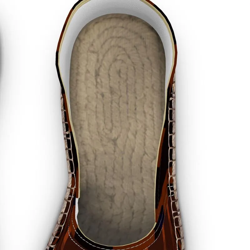 Espadrilles black/rust swole print