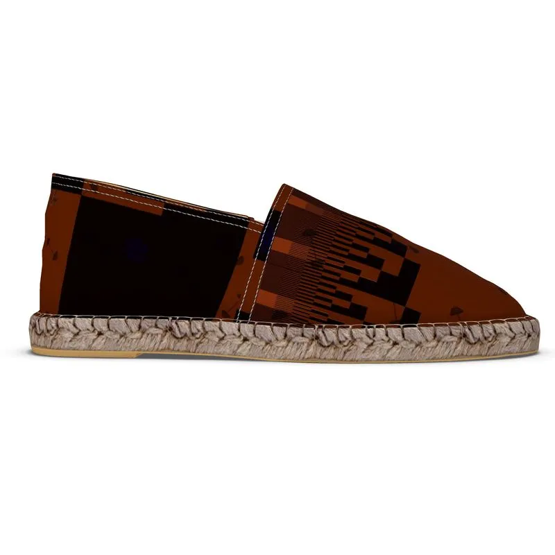 Espadrilles black/rust swole print