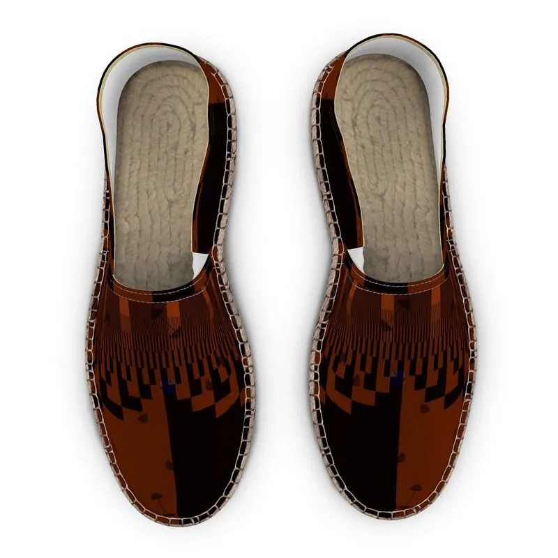 Espadrilles black/rust swole print