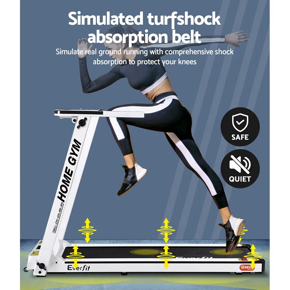 Foldable Electric Treadmill 12 Programs LCD Display - Everfit