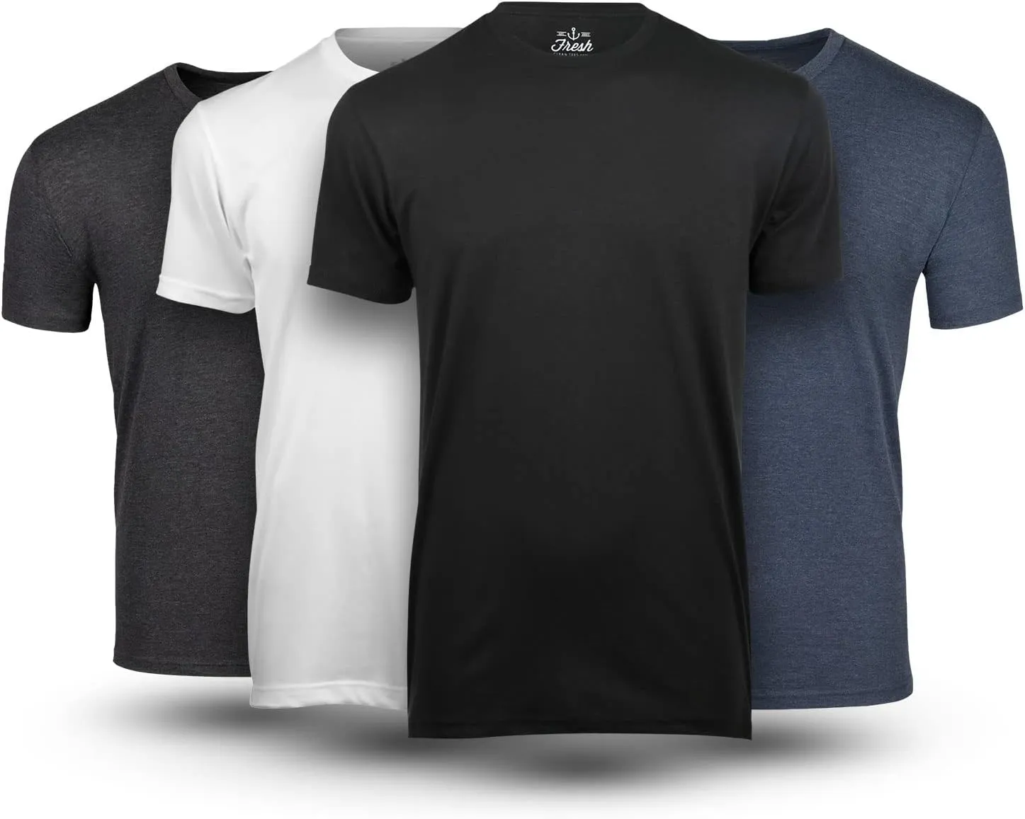 Fresh Clean Threads Crew Neck T-Shirt - Pre Shrunk Soft Fitted Premium Tee - Men??s T- Cotton Poly