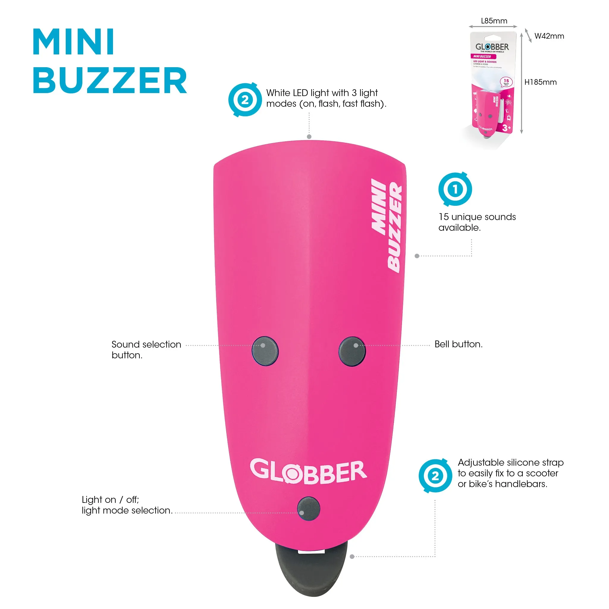 Globber Mini Buzzer - Navy Blue