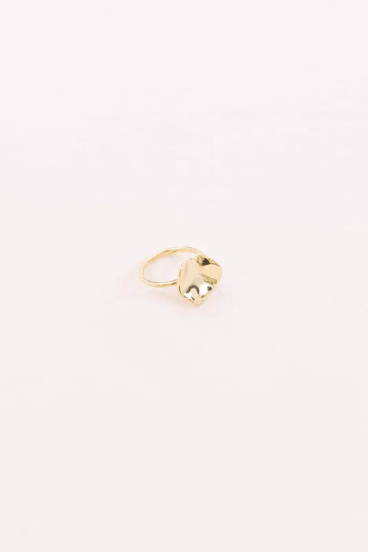 Hammered Circle Ring