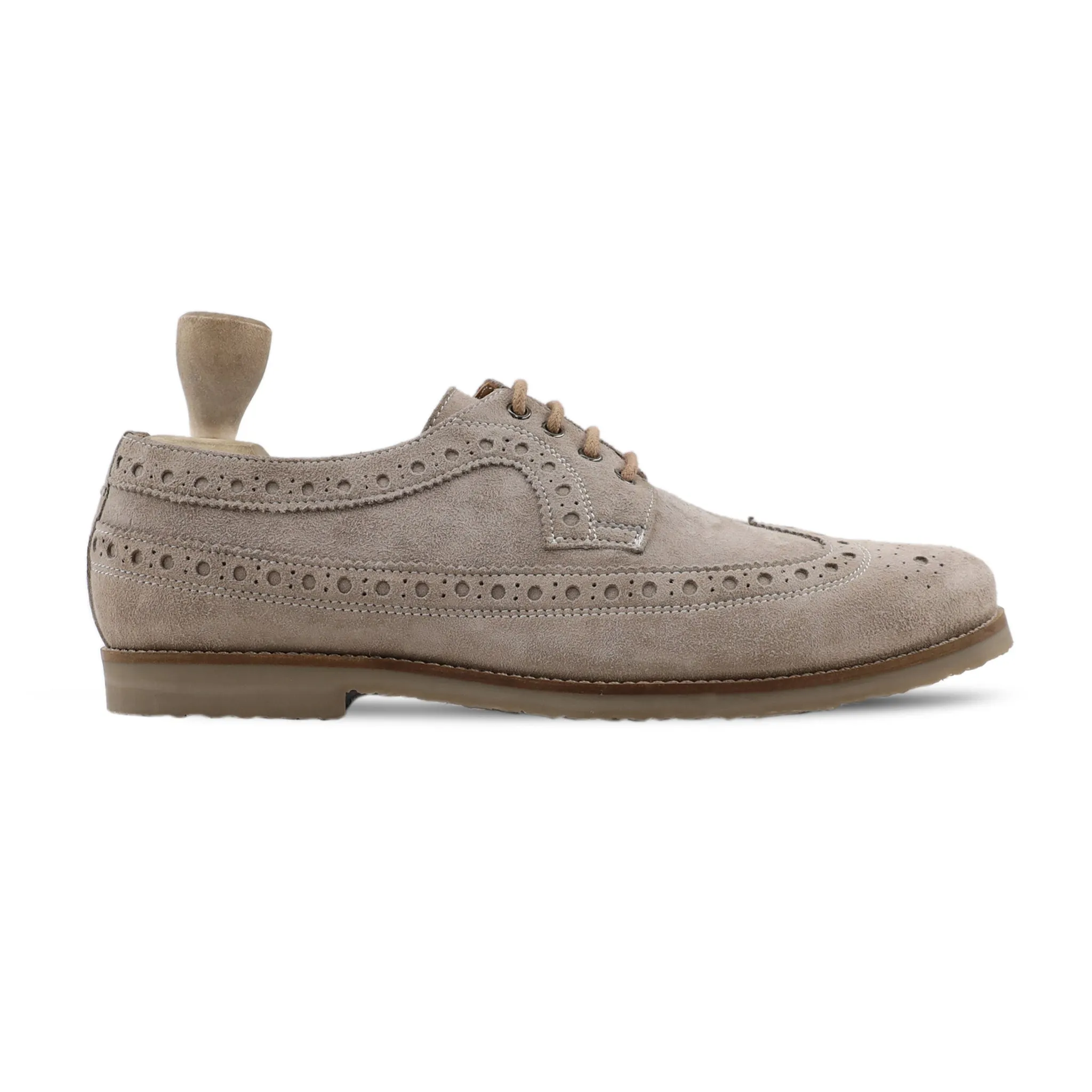 Jack - Men's Beige Kid Suede Derby Shoe