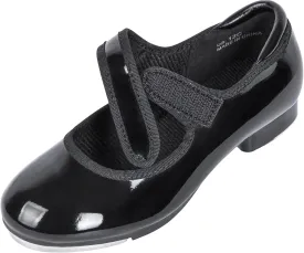 Linodes Upgraded Unisex-Child Easy Strap Tap Shoe with Anti-Slip Sole Patch for Girls and Boys Maryjane Dance Flat