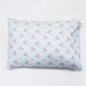 Little Flamingo - Toddler Pillow with 100% Cotton Removable cover - 20 X 15 Inches | Children Pillows