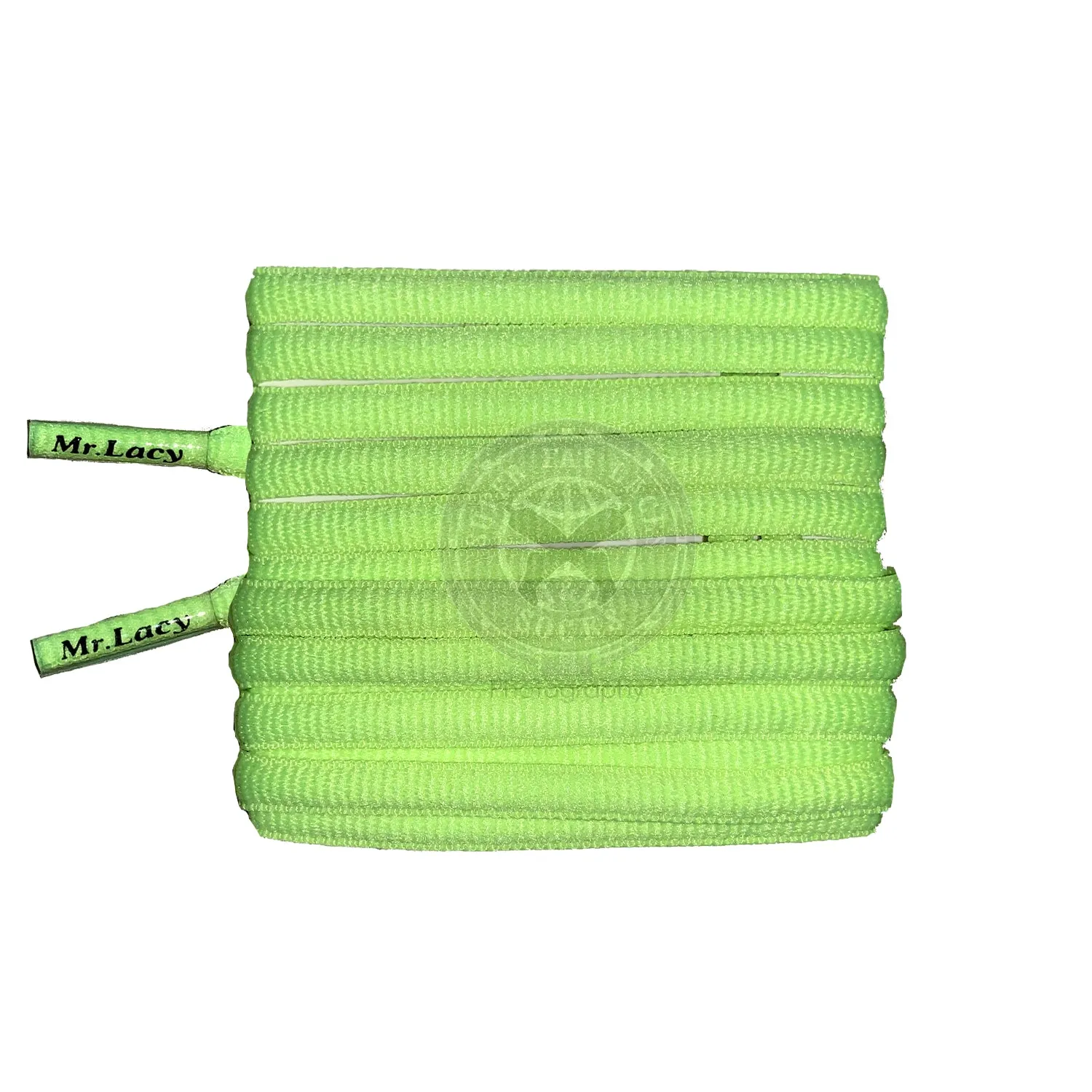 Mr Lacy Runnies Hydrophobic - Neon Lime Yellow Shoelaces