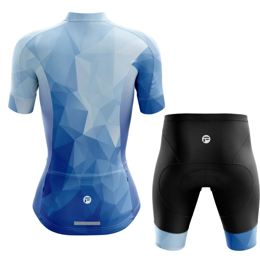 Ocean Blue | Women's Short Sleeve Cycling Set