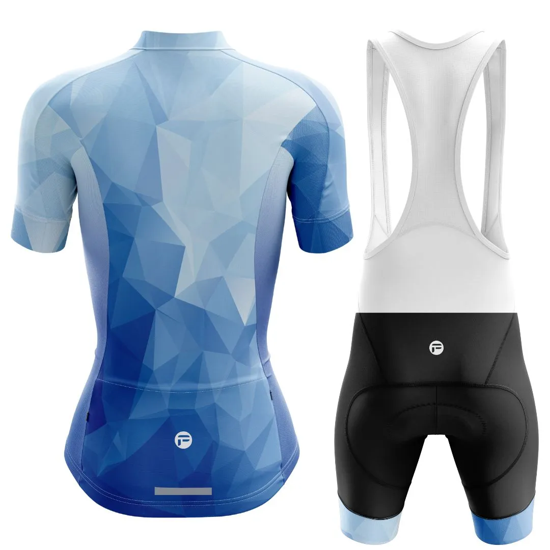 Ocean Blue | Women's Short Sleeve Cycling Set