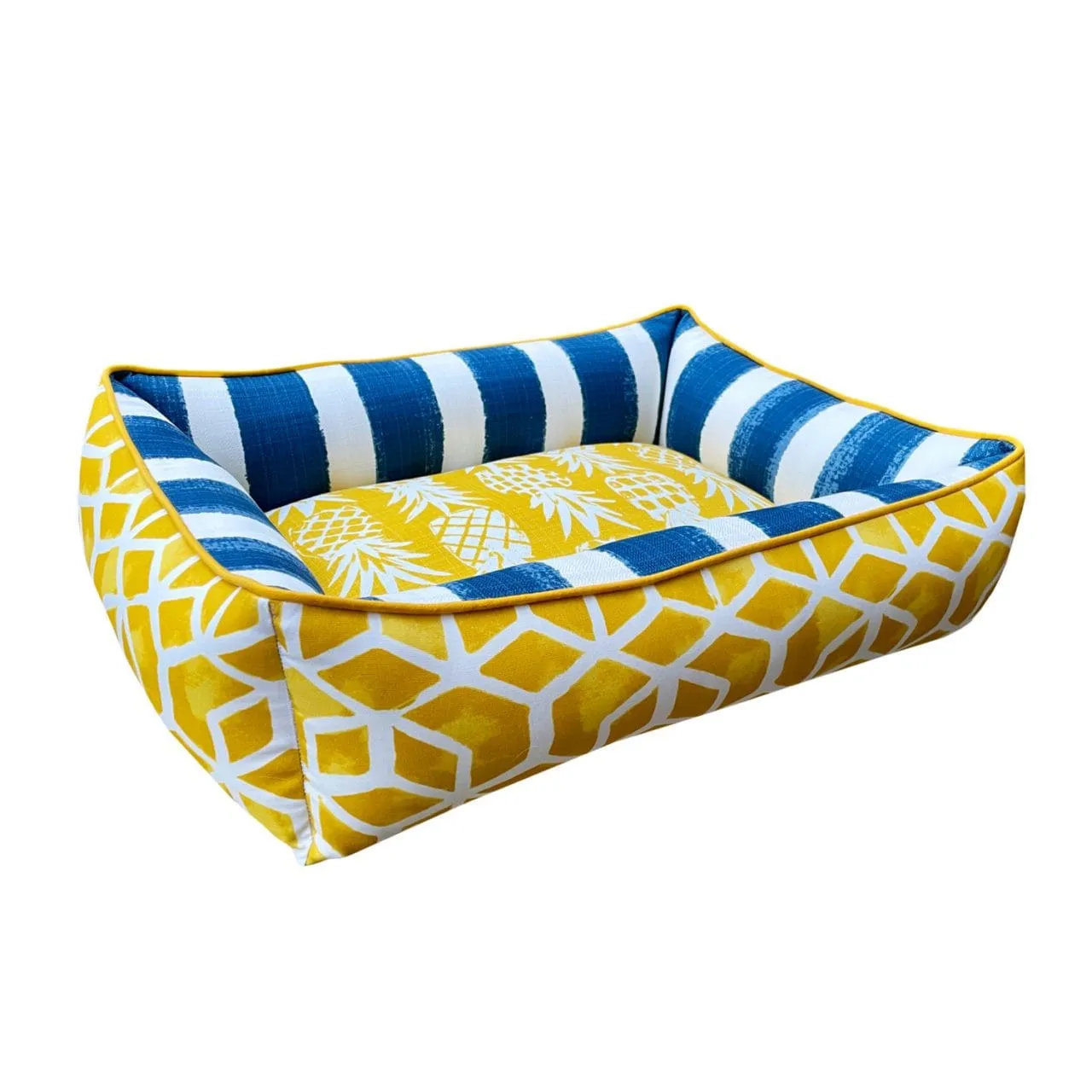 Pineapple Poolside Snuggler Dog Bed
