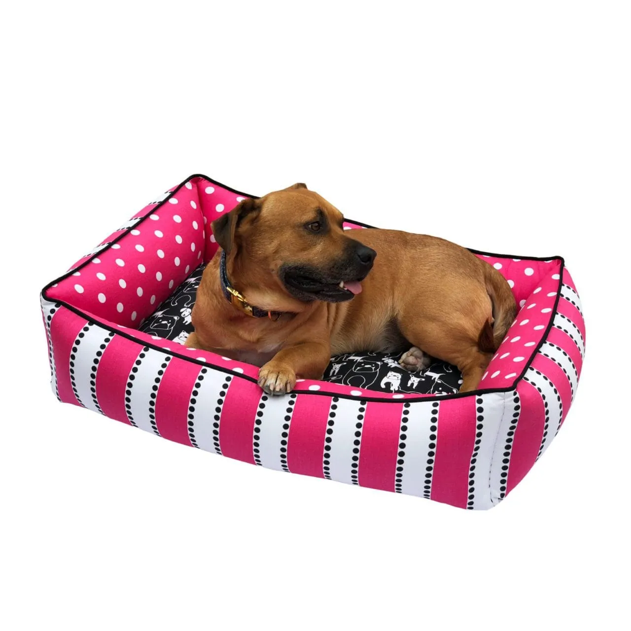 Pink Puppy Snuggler Dog Bed