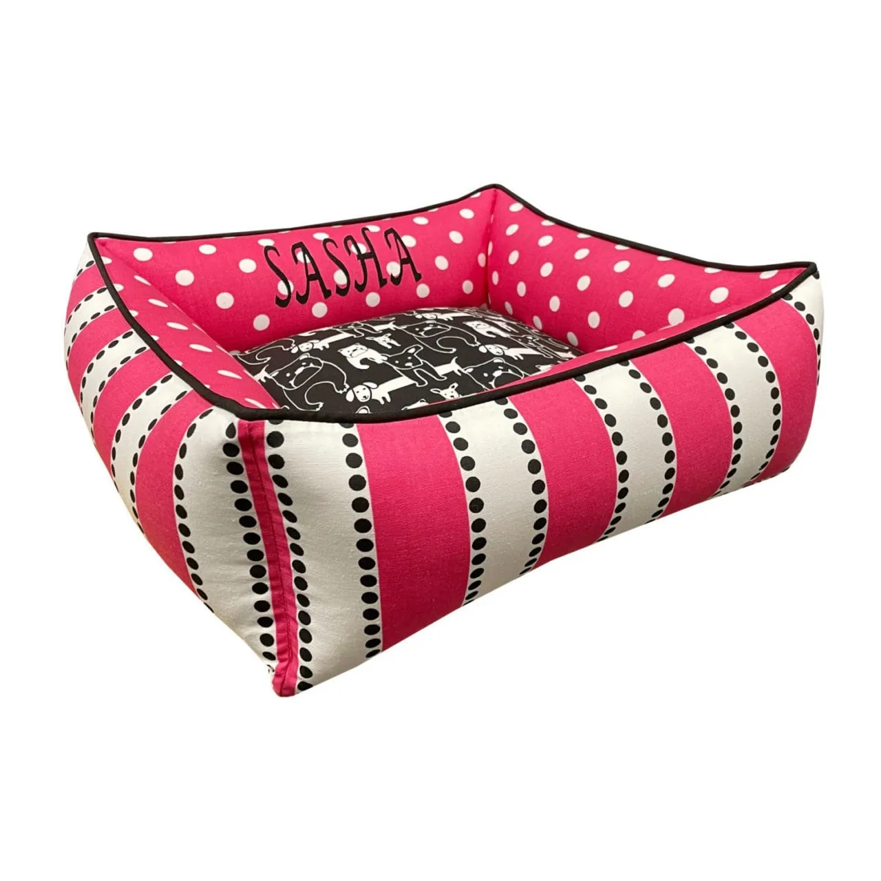 Pink Puppy Snuggler Dog Bed
