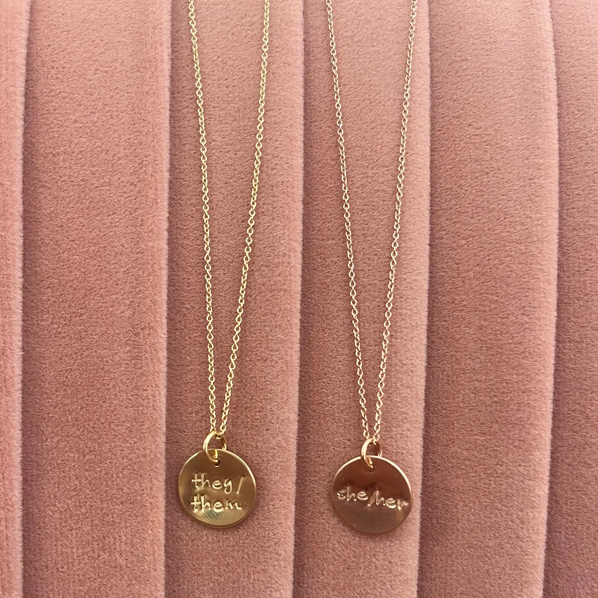 She/Her Pronoun Necklace