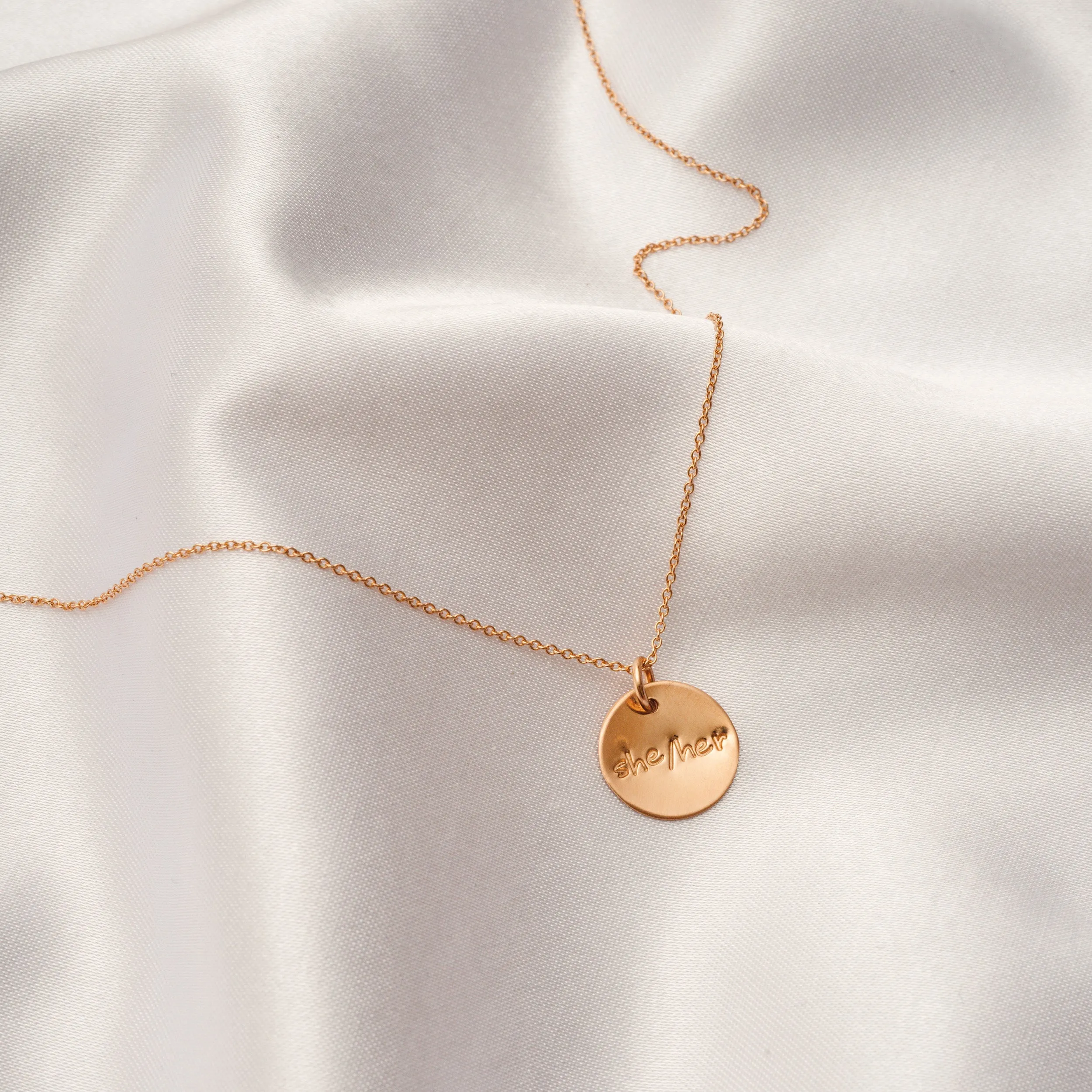 She/Her Pronoun Necklace