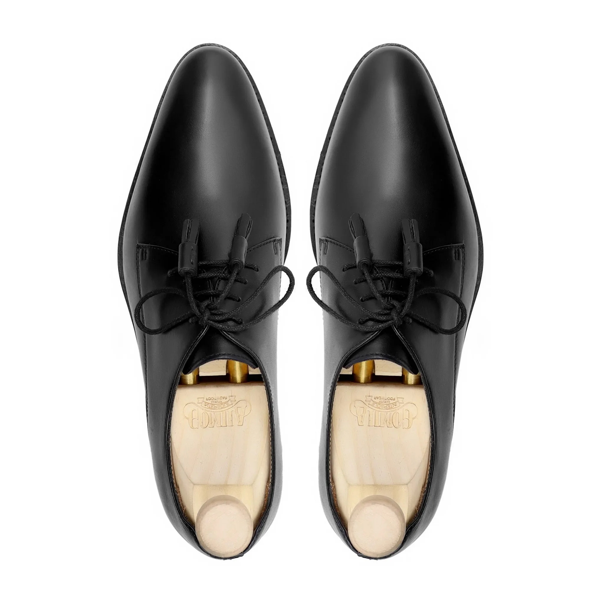 Stamb - Men's Black Calf Leather Derby Shoe