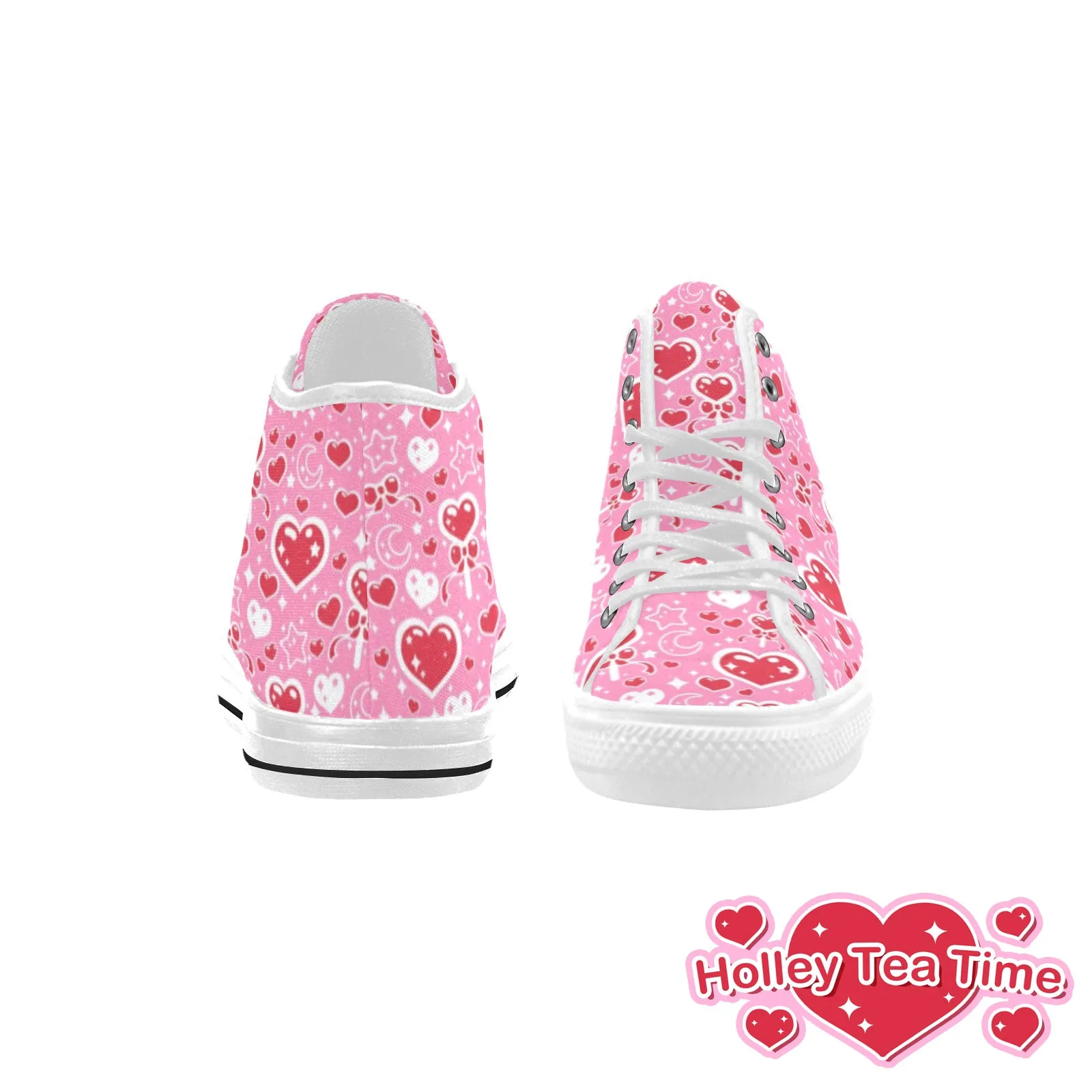 Sweet Feelings Pink Women's Fancy High Top Shoes