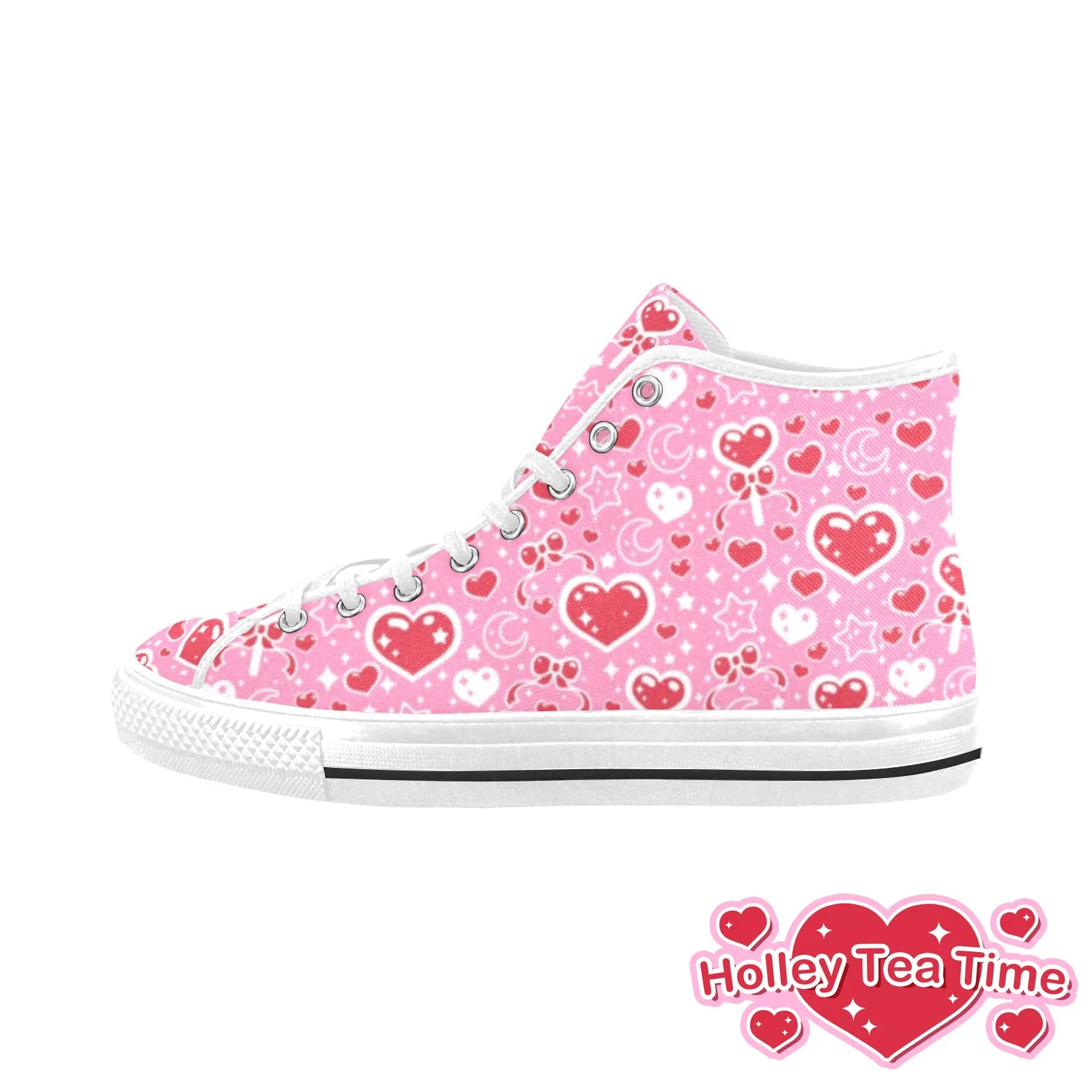 Sweet Feelings Pink Women's Fancy High Top Shoes