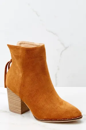 Taking These With Me Caramel Brown Ankle Booties