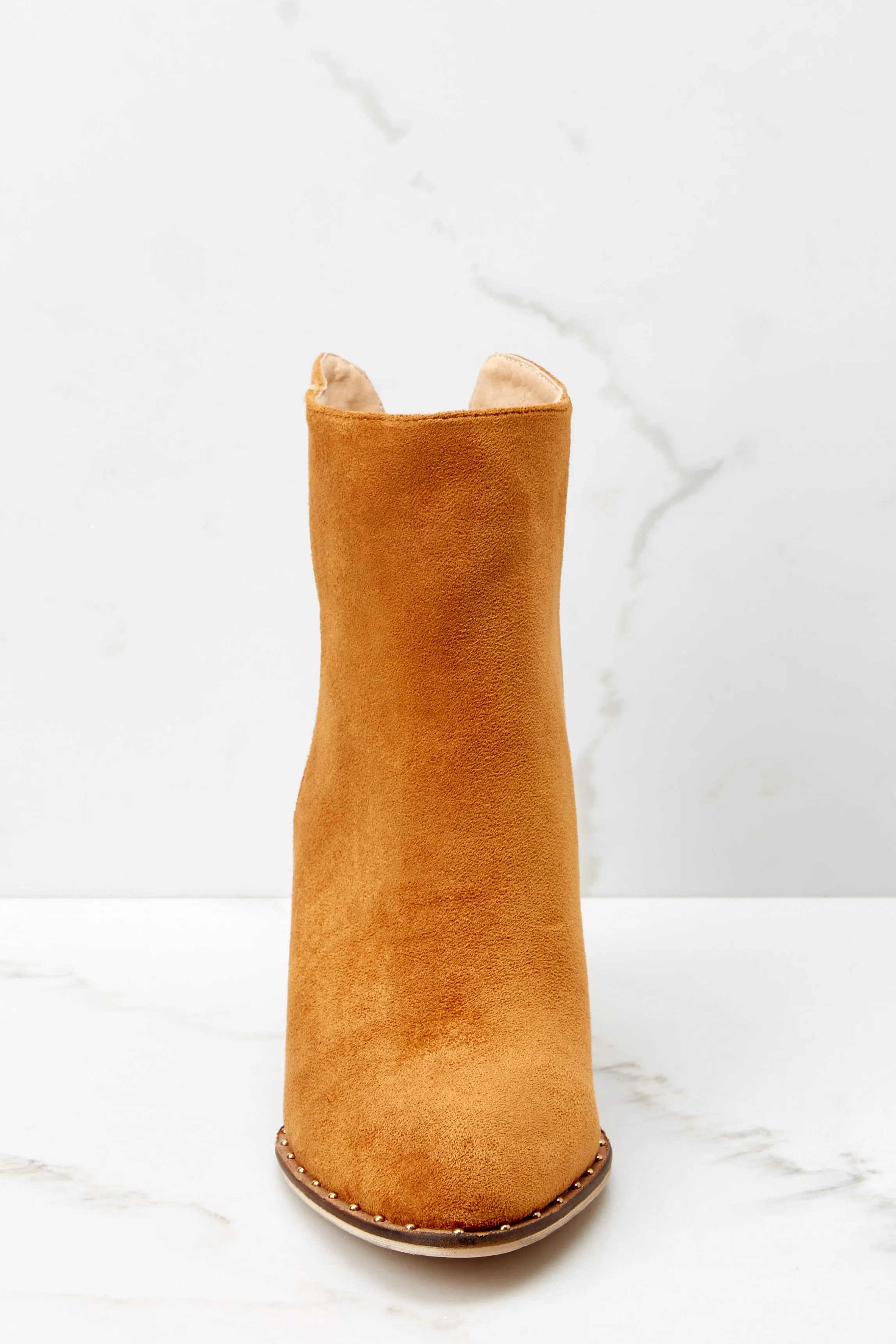 Taking These With Me Caramel Brown Ankle Booties