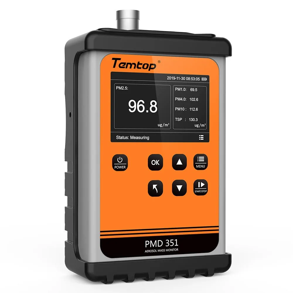 Temtop Handheld Particle Counter Particulate Meter for PM1.0/PM2.5/PM4.0/PM10/TSP PMD 351