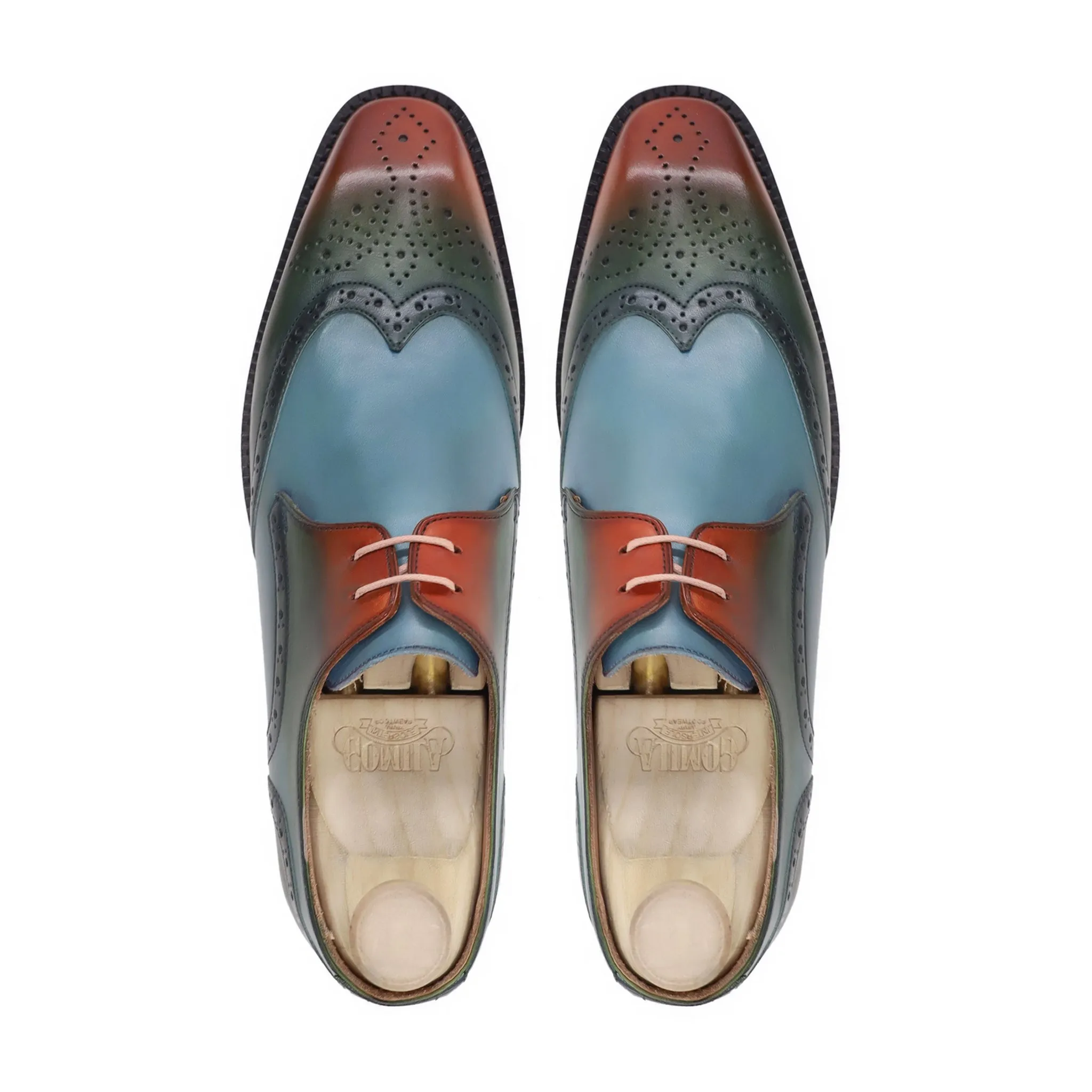 Walter - Men's Mulitcolor Calf Leather Derby Shoe